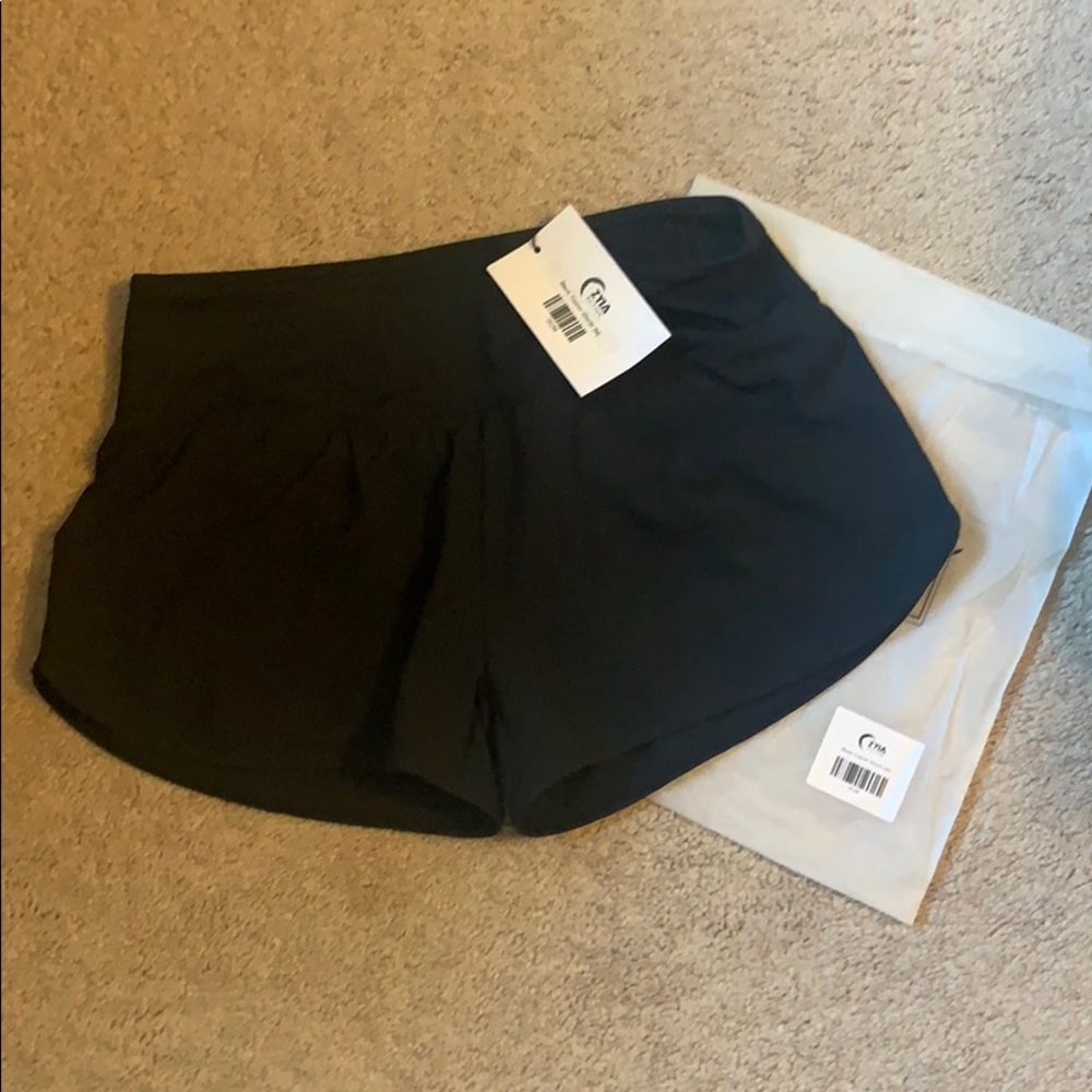Black trainer shorts